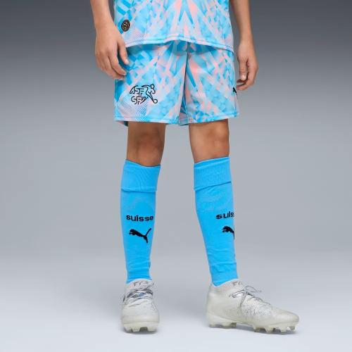 Preview: Schweiz Torwart Kinder WM Shorts Blau - 2026